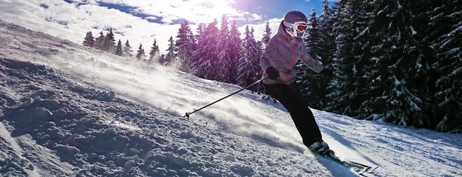 Skiing in the Alps