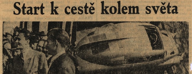 Mapa první cesty Hanzelky a Zikmunda