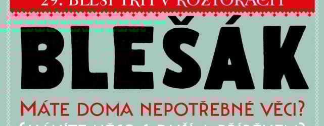 Bleší trh v Roztokách - 3. října 2020
