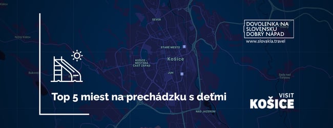 Zimná mapa Košíc: Prechádzky s deťmi