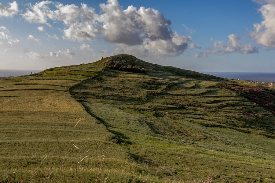 Ta' Dbieġi - najvyšší point Goza (177 m)
