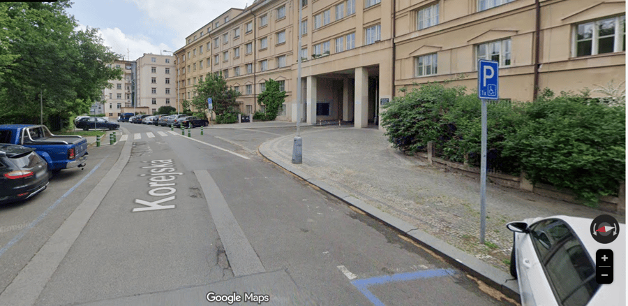 Parkoviště Korejská ul., Praha 6-Bubeneč