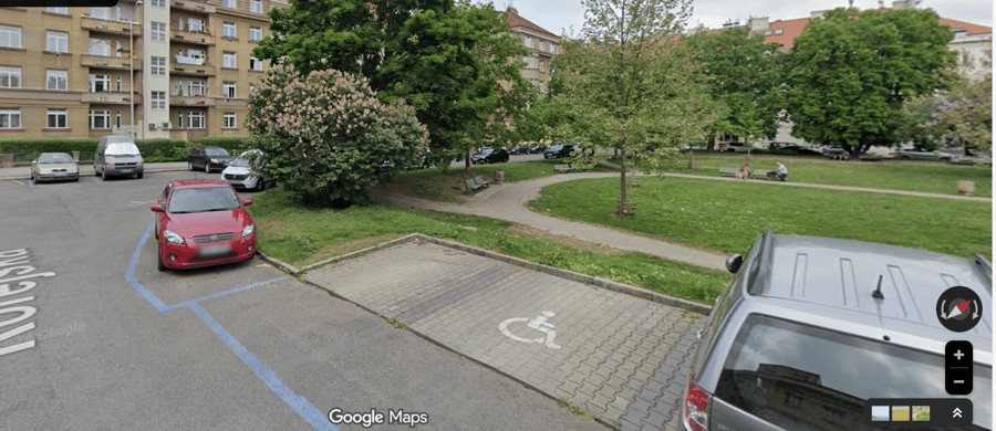 Parkoviště Korejská ul., Praha 6-Bubeneč