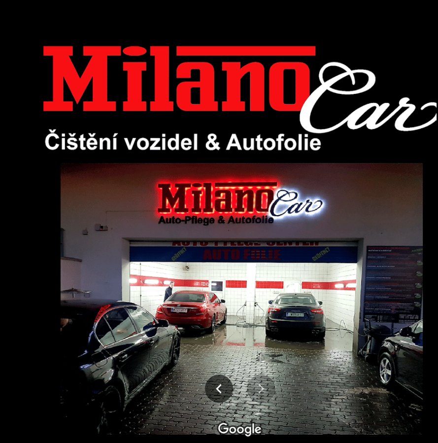 MILANO CAR KOMPLETNÍ ČIŠTĚNÍ VOZIDEL