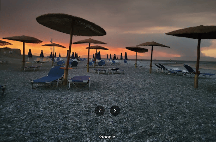 Přístup do moře - pláž Paralia Elli - Rhodos