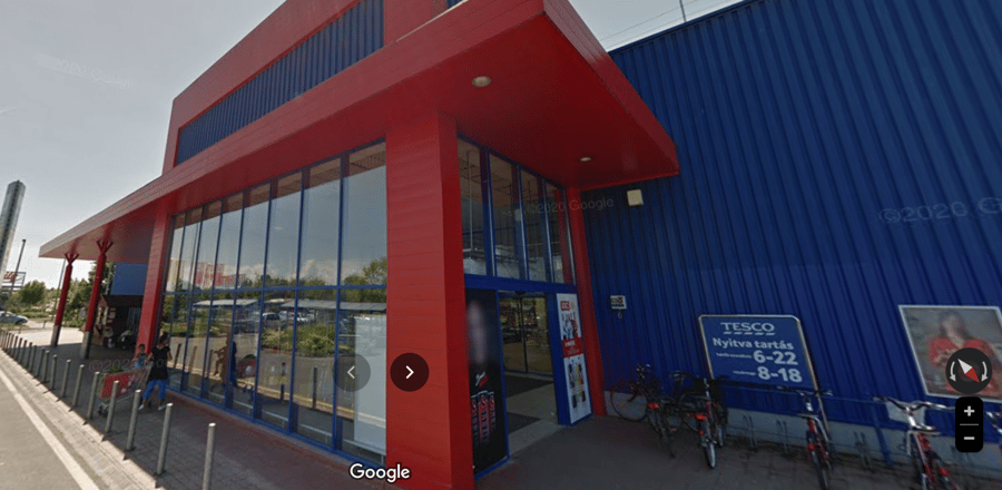 Supermarket TESCO Baja, Maďarsko