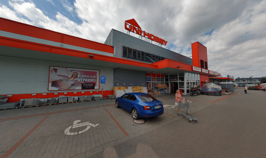 Parkoviště UNI HOBBY Jihlava - Horní Kosov