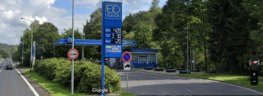 Čerpací stanice EuroOil Děčín