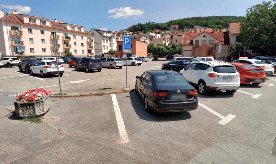 Parkoviště Masarykova ul., Luhačovice 