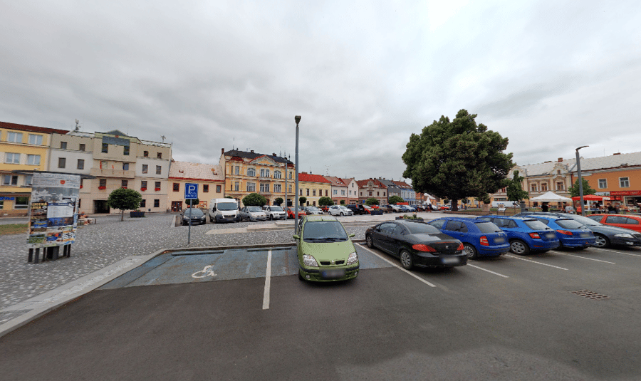 Parkoviště Mírové nám., Týniště nad Orlicí 