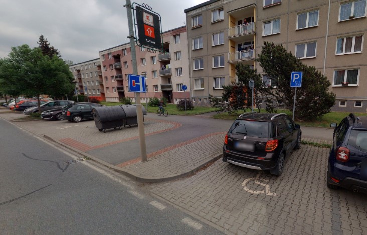 Parkoviště, ul. Boženy Němcové, Rokycany