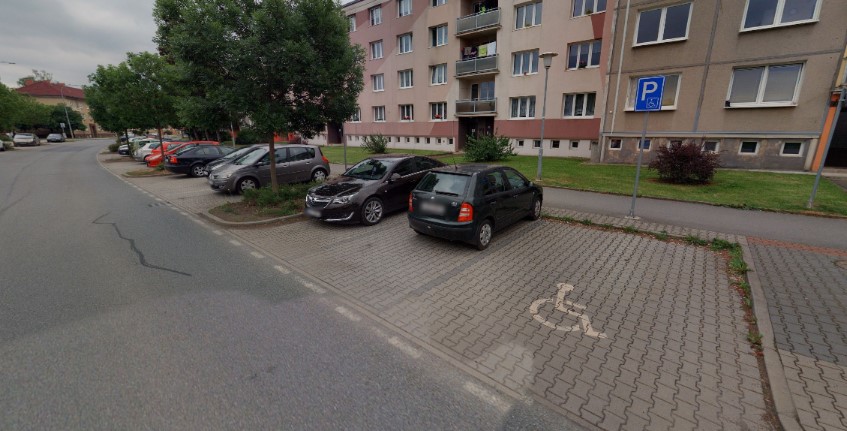 Parkoviště, ul. Boženy Němcové, Rokycany