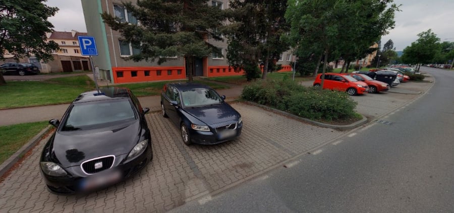 Parkoviště, ul. Boženy Němcové, Rokycany