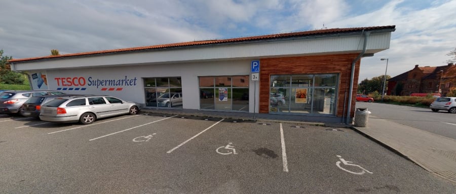 Parkoviště Tesco, ul. 1. máje, Zruč nad Sázavou
