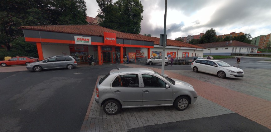 Parkoviště Penny market, Kamenná ul., Aš