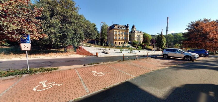 Parkoviště, Slovanská ul., Aš