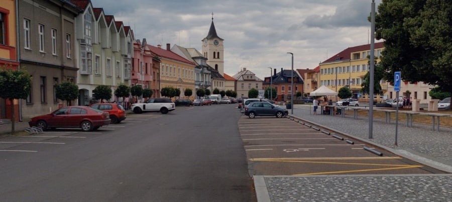 Parkoviště Mírové nám., Týniště nad Orlicí