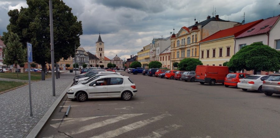 Parkoviště Mírové nám., Týniště nad Orlicí