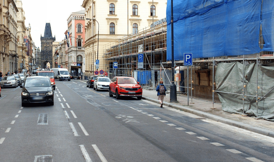 Parkoviště Hybernská ul., Praha 1 - Nové Město 