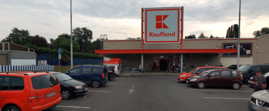 Parkoviště Kaufland, ul. Na Průtahu, Kadaň