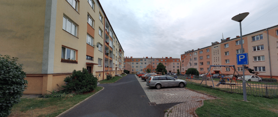 Parkoviště ul. Budovatelů, Kadaň