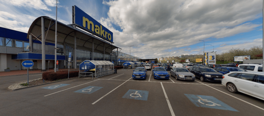 Parkoviště Makro, Jeremiášova ul., Praha - Stodůlky