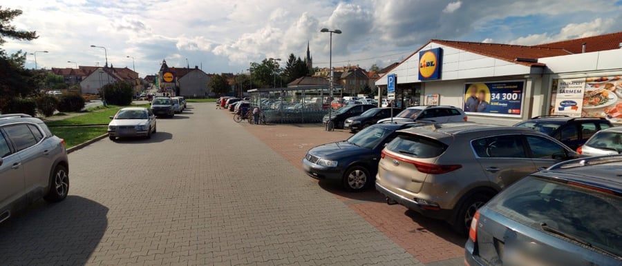 Parkoviště Lidl, Jablonského ul., Čáslav - Nové Město