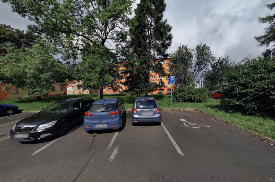 Parkoviště Mírová ul., Aš 