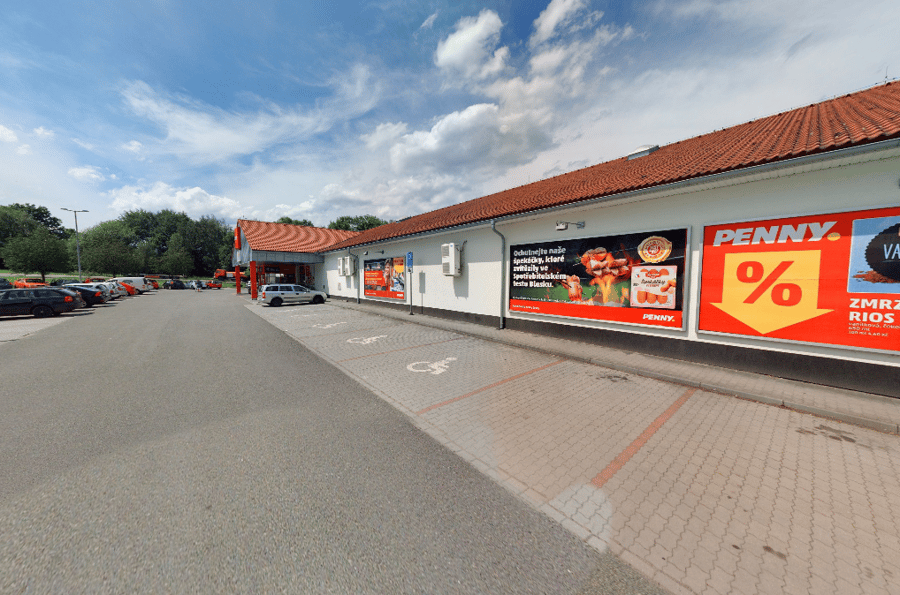 Parkoviště Penny Market Darovaná ul., Milevsko 