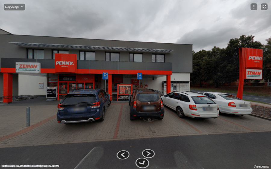 Parkoviště Penny Market Dobřany 