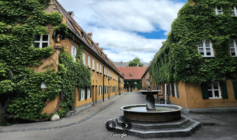 Fuggerei, Augsburg, Německo 