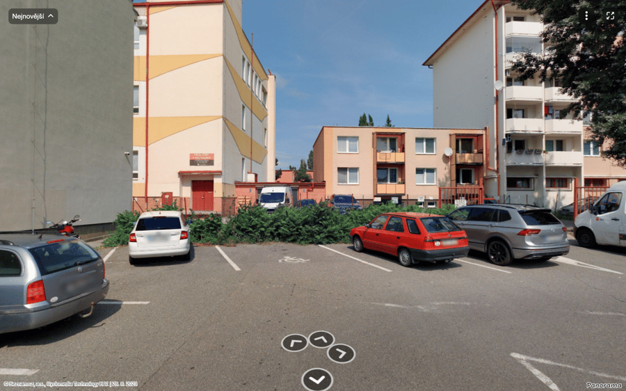 Parkoviště Velkomoravská ul., Hodonín