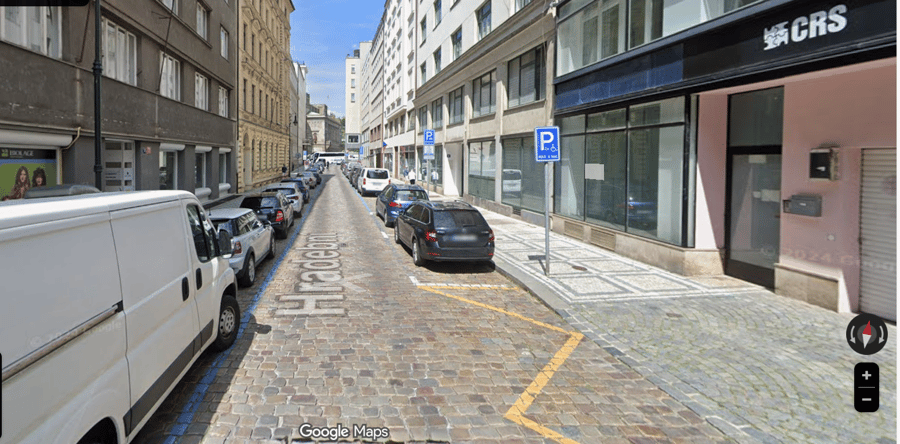 Parkoviště Hradební ul., Praha 1