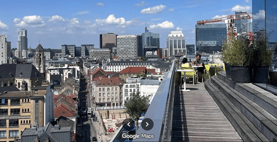 Bar/restaurace Rooftop 58, Brusel, Belgie