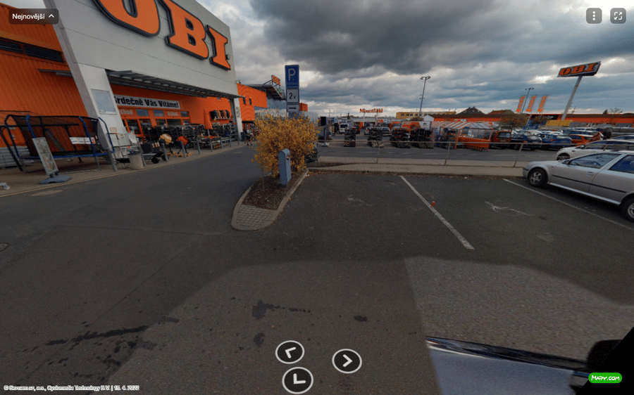 Parkoviště OBI Želetická ul., Litoměřice