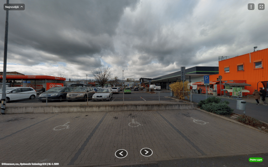 Parkoviště OBI Želetická ul., Litoměřice