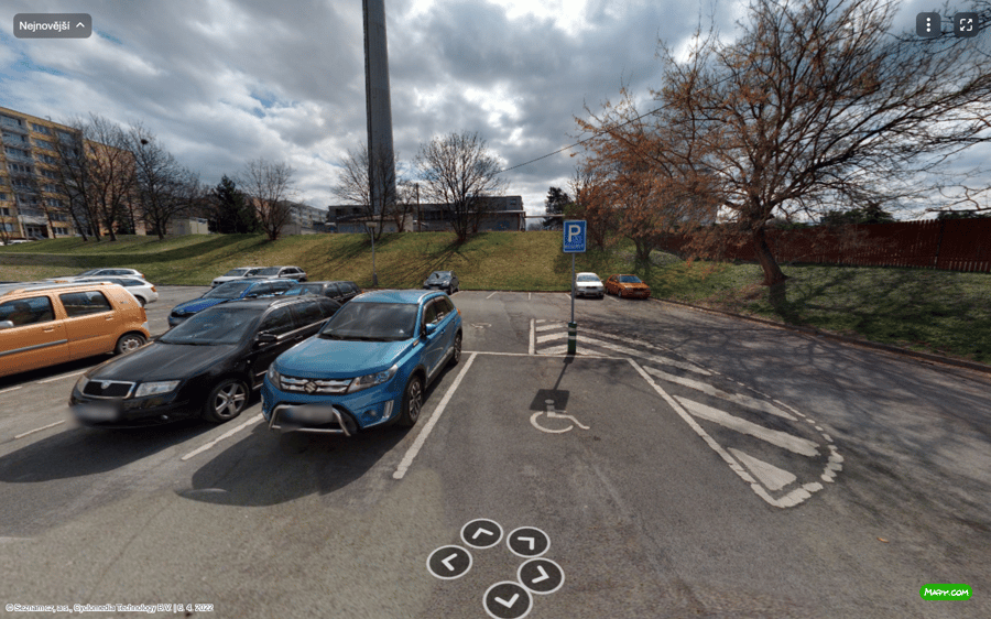 Parkoviště Mělecká ul., Louny