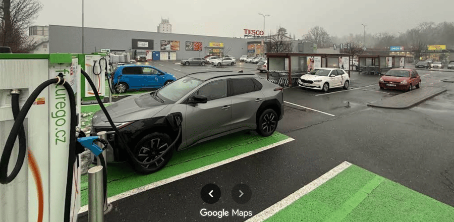 Nabíjecí stanice - Tesco Nový Jičín