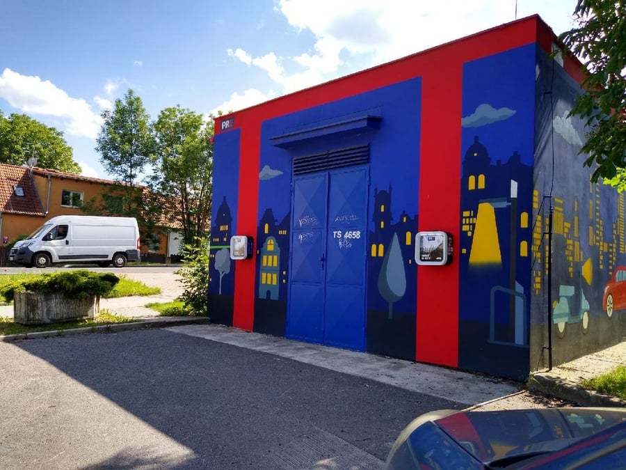 Nabíjecí stanice ul. Na Radosti, Praha-Zličín