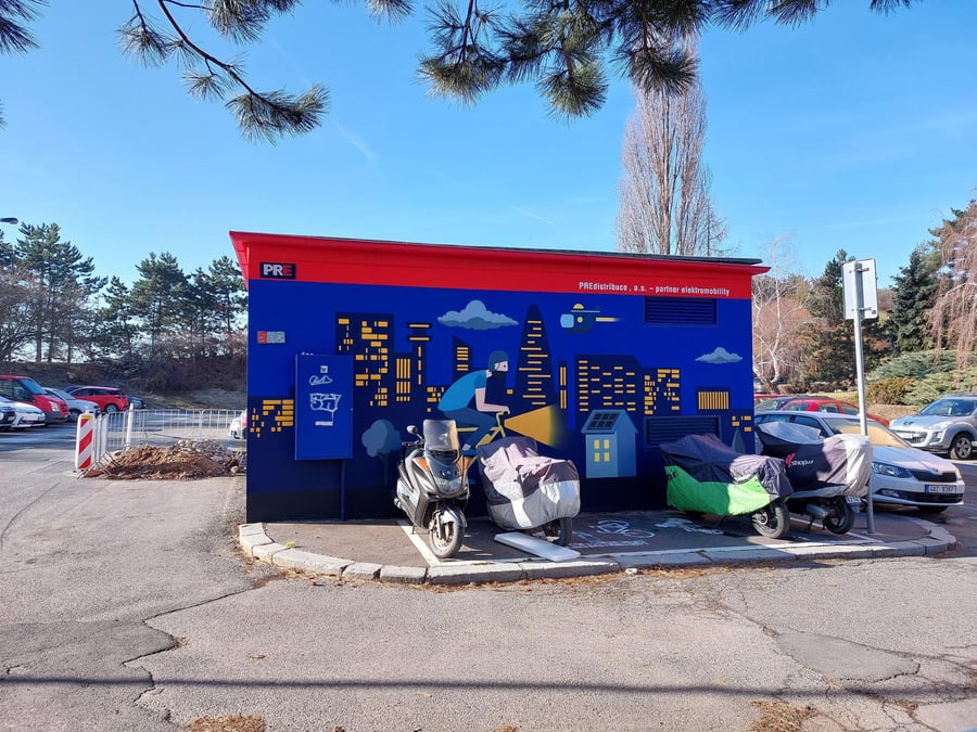 Nabíjecí stanice ul. U valu, Praha 6