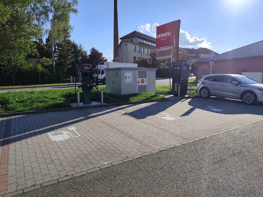 Nabíjecí stanice ul. Dr. Hajného, Vodňany