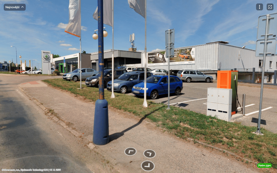 Nabíjecí stanice ul. Červené Vršky, Benešov