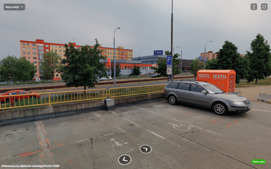 Parkoviště Gerská ul., Plzeň 1