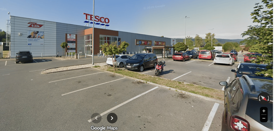 Tesco Štefánikova ul., Bardejov, Slovensko