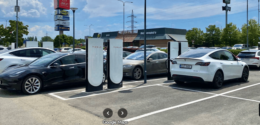 Tesla Superchanger ul. Rudná, Ostrava-Zábřeh