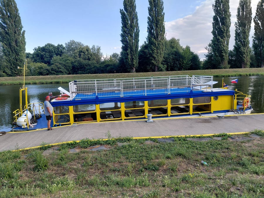 Přístaviště u jezu Hodonín