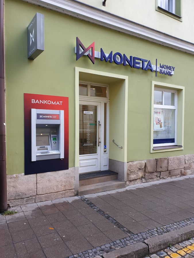 Moneta Money Bank, Generála Svobody, Broumov, banka a bankomat