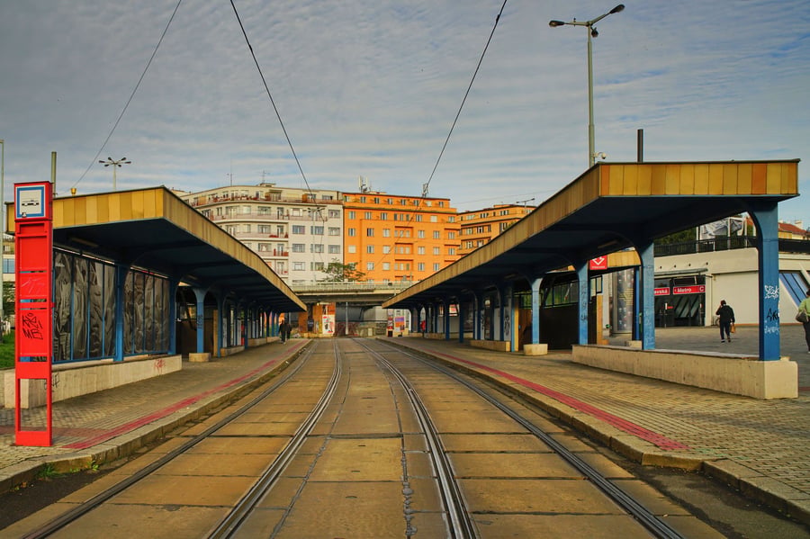 WC stanice metra Vltavská Praha 7