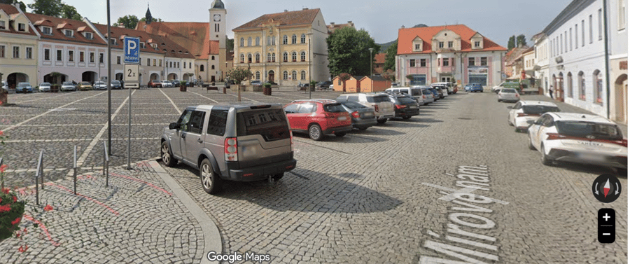 Parkoviště Mírové nám., Bílina