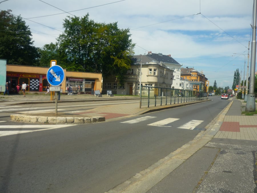 tramvajová zas. Jubilejní Kolonie